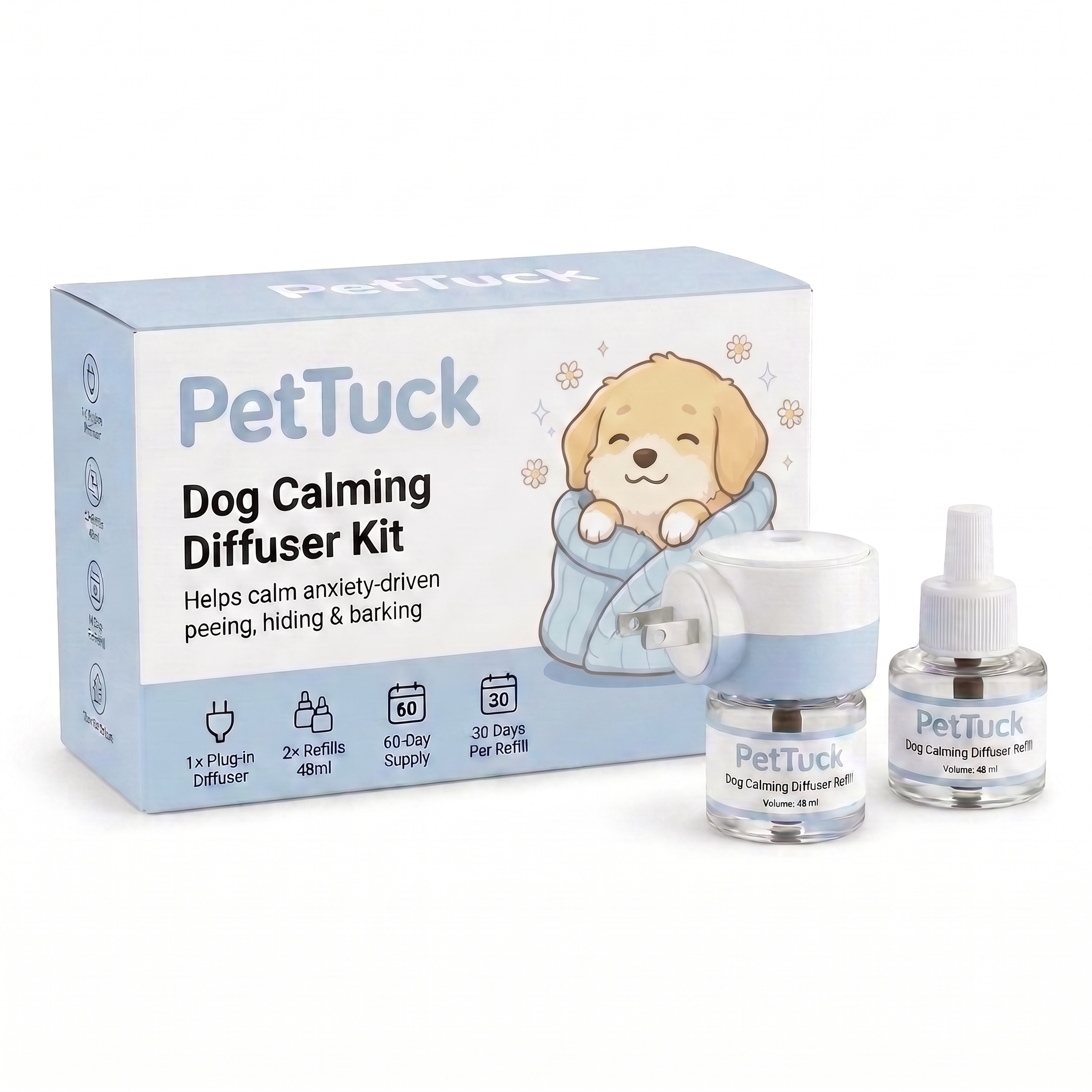 PetTuck Dog Calming Diffuser Kit box