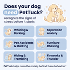 PetTuck Card 1 — Does your dog need PetTuck (signs of stress)