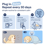 PetTuck Card 5 — Plug in Relax Repeat